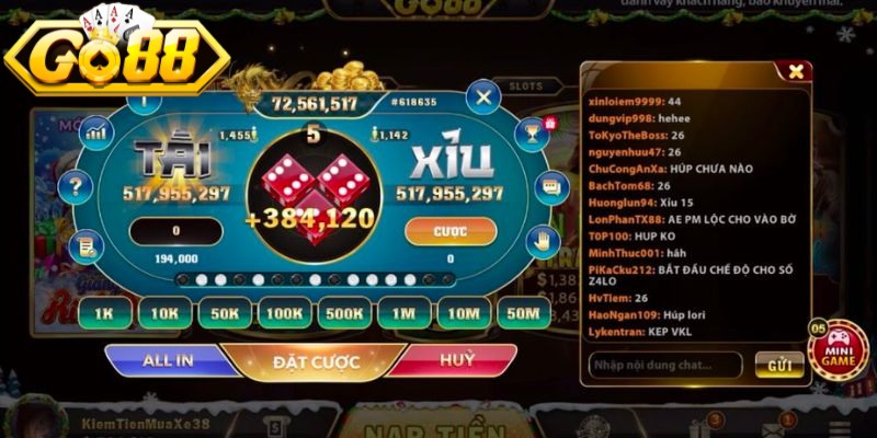 Tài Xỉu GO88 - Hướng Dẫn Cách Theo Dõi Và Tham Gia Hiệu Quả 2 Những lựa chọn để người chơi tìm kiếm chiến thắng